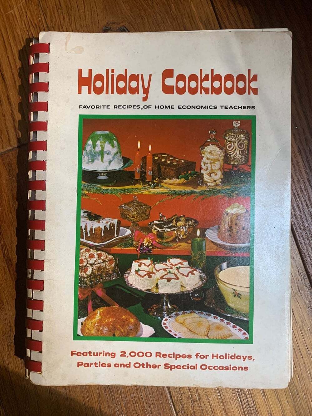Vintage 1970 spiral bound Holiday  Favorite Home Economic Teachers Cookbook